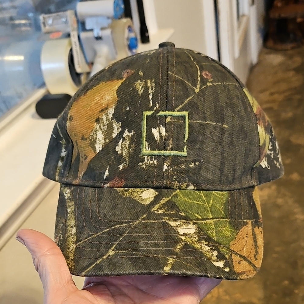 NWOT KATI BRAND Cotton Canvas Camo Mossy Oak Flex Strap Baseball Cap